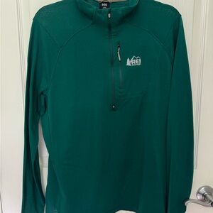 REI Co-op Teal and Gray Pullover